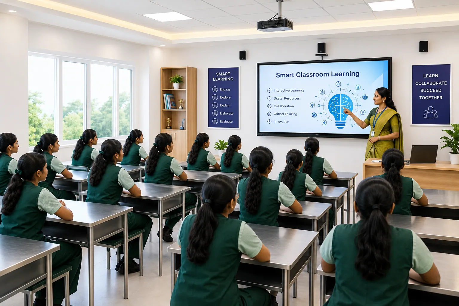 Students interacting