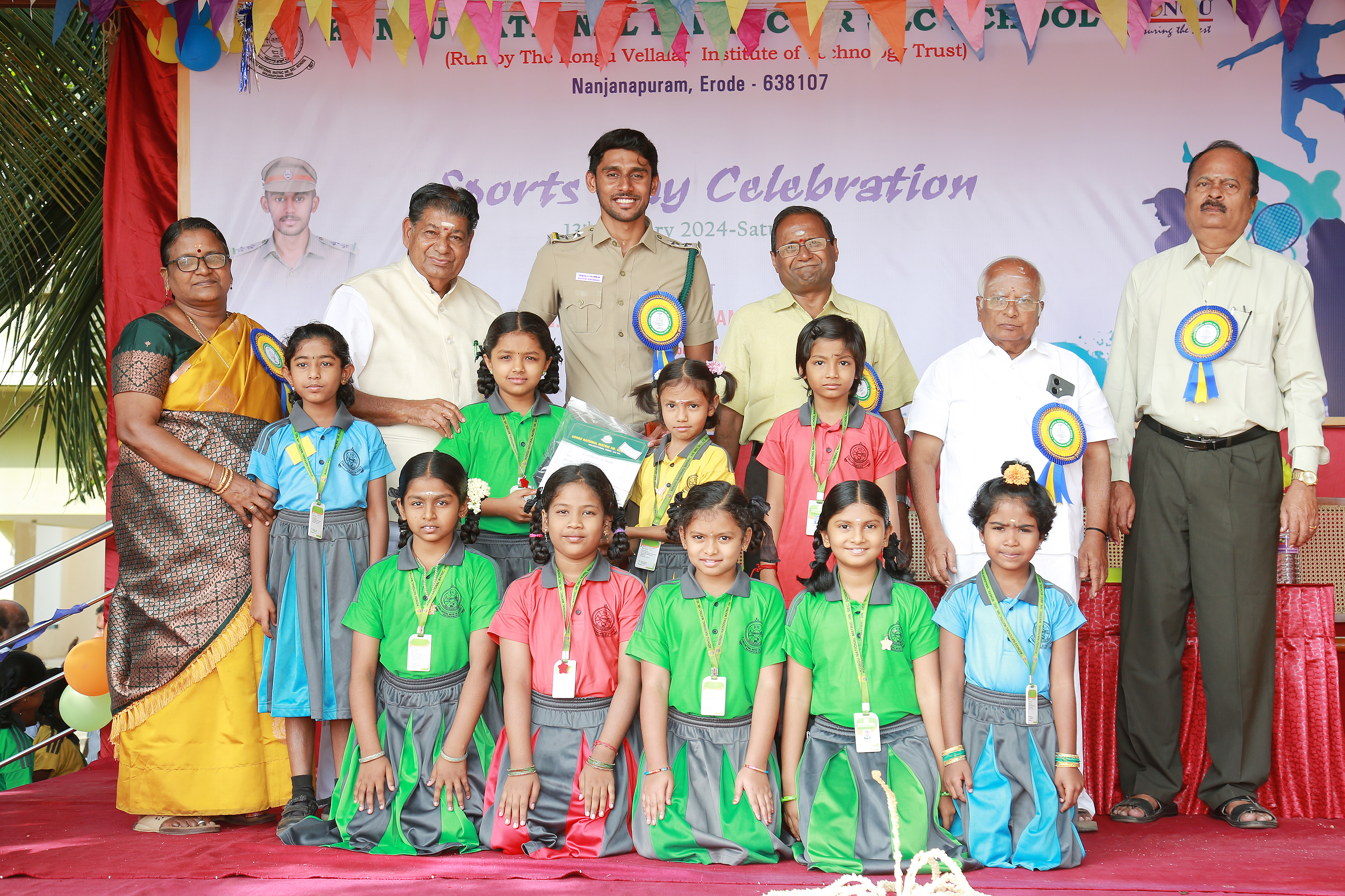 Primary Sports Champions on Stage