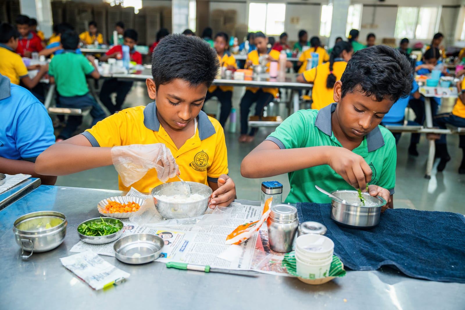 Cookery at Kongu National School