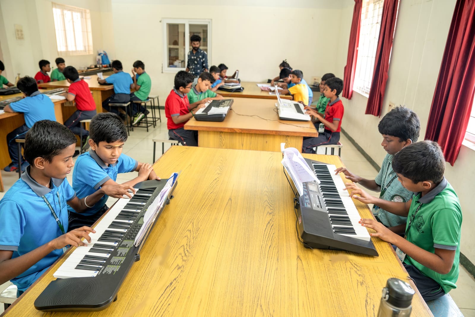 Keyboard at Kongu National School