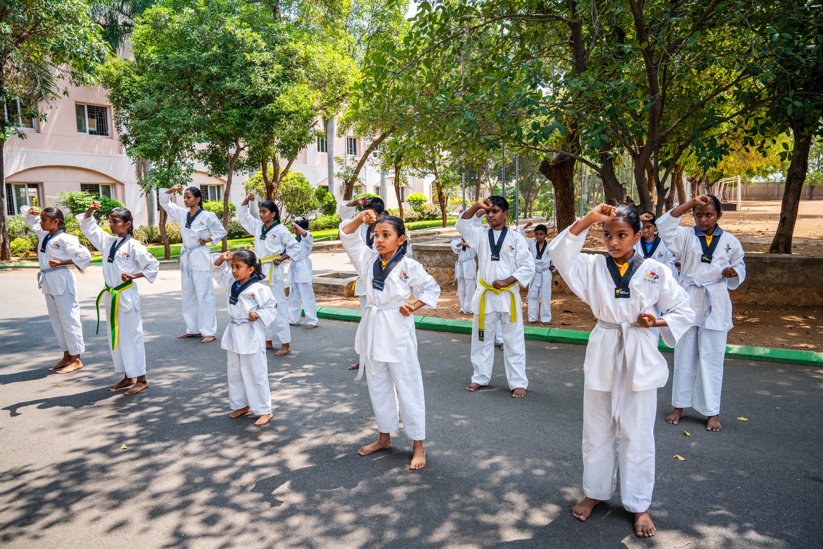 Karate at Kongu National School